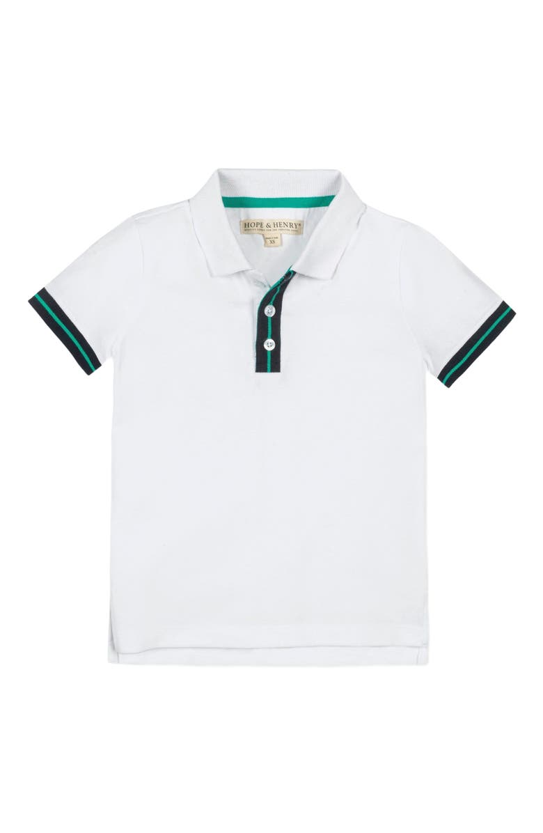 Hope & Henry Boys' Organic Pique Polo, Kids, Alternate, color, 