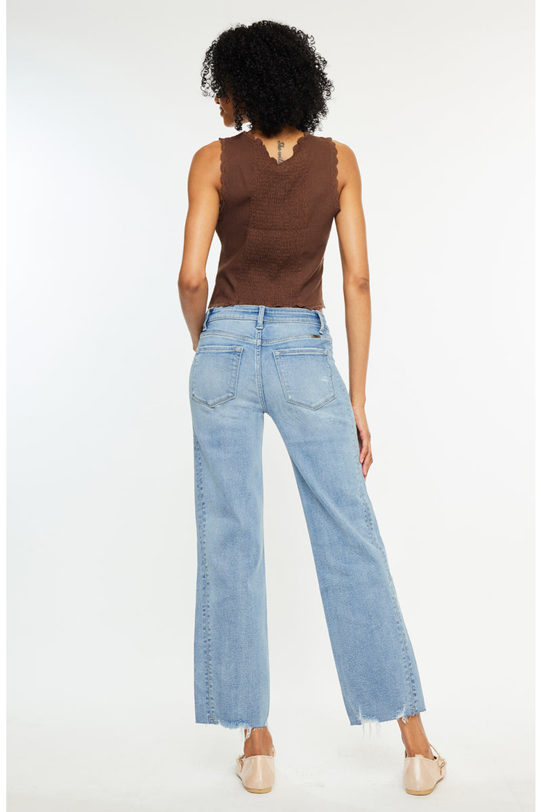Sonia Mid Rise Straight Jeans, Alternate, color, Medium Wash