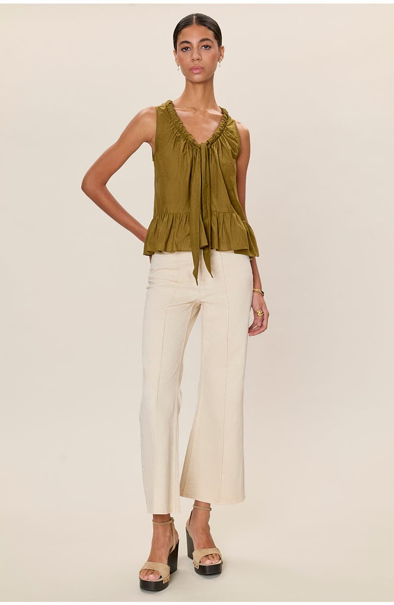 Rebecca Taylor Lilou Tank, Alternate, color, Leaf Green