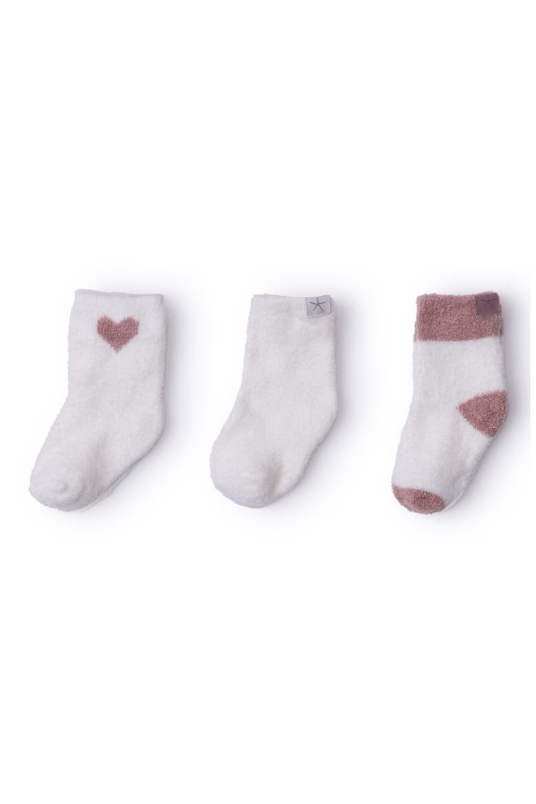 CozyChic Lite® 3-Pack Sock Set, Main, color, ROSE QUARTZ-PEARL
