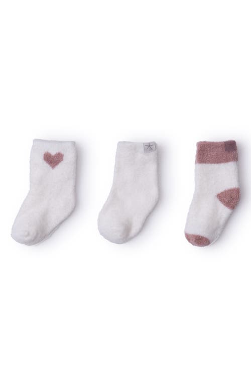 Barefoot Dreams Cozychic Lite® 3-pack Sock Set In White