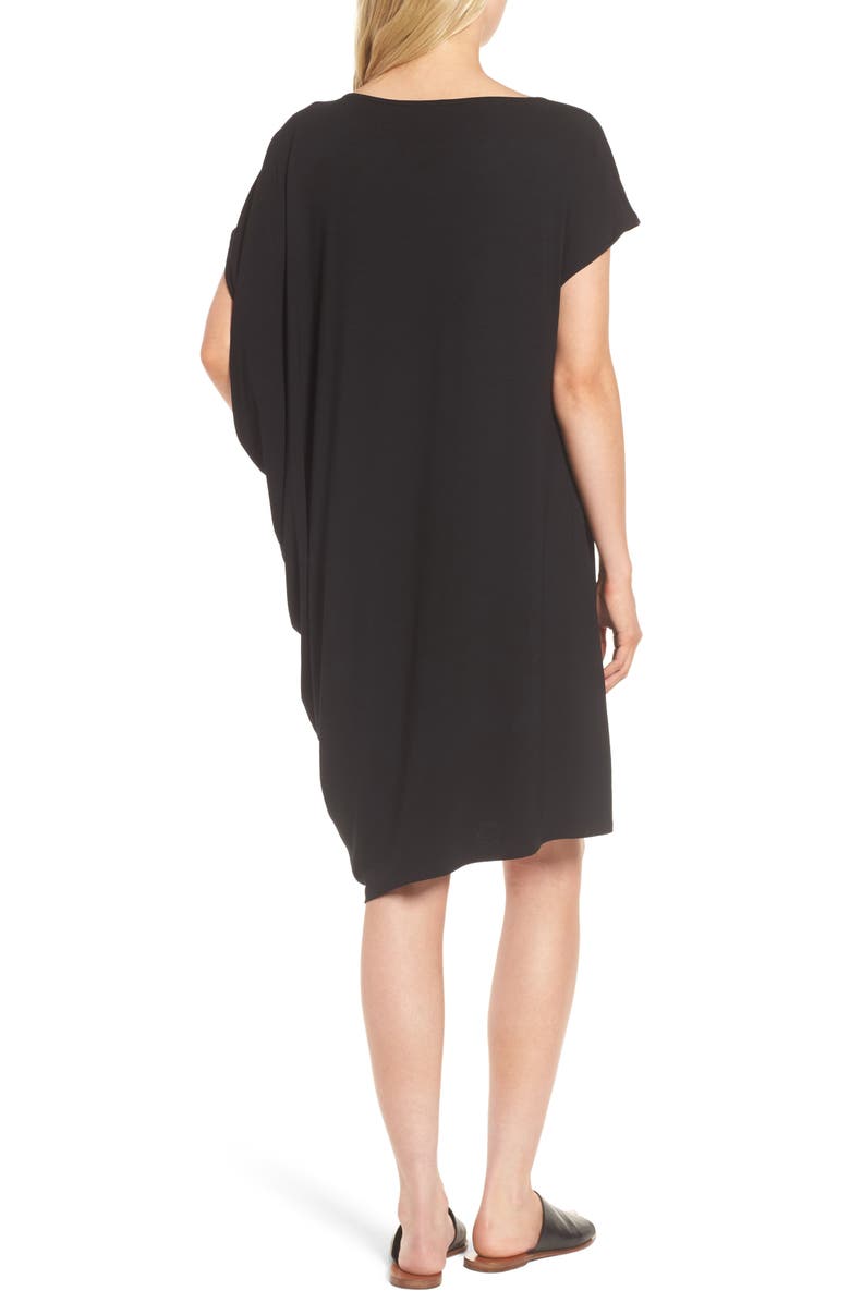 Eileen Fisher Asymmetrical Jersey Shift Dress, Alternate, color, 
