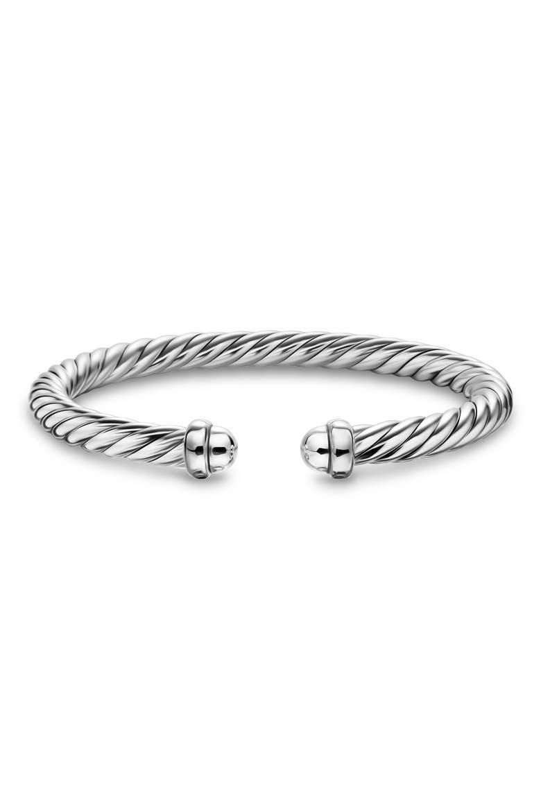 Cable Flex Bracelet, 6mm, Alternate, color, SILVER