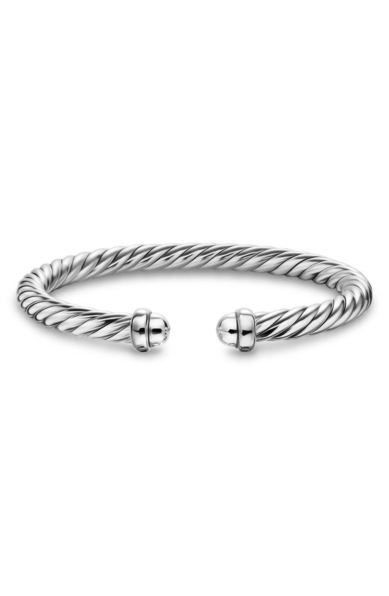David Yurman Cable Flex Bracelet, 6mm, Alternate, color, Silver
