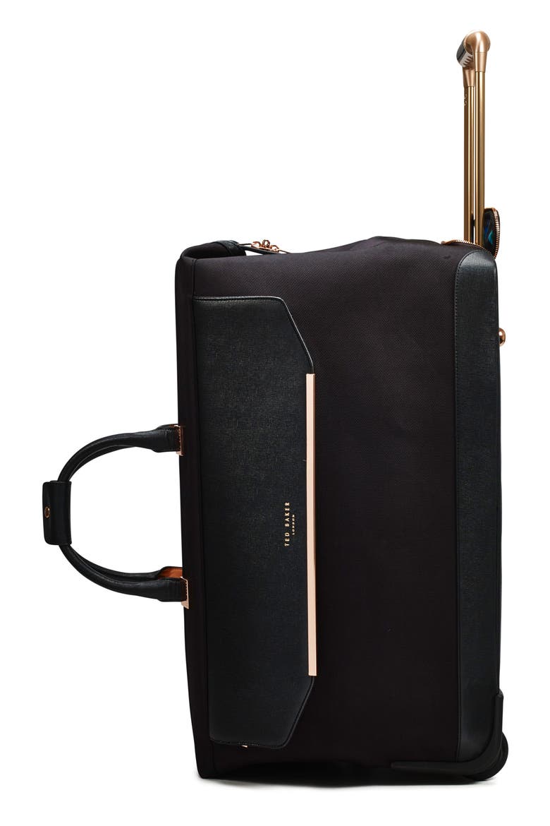 Large Albany Rolling Duffle Bag, Alternate, color, BLACK