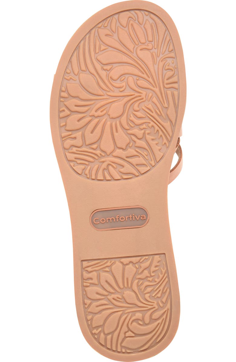 Comfortiva Marina Wedge Sandal, Alternate, color, Luggage
