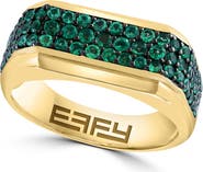 EFFY Men's Emerald Signet Ring