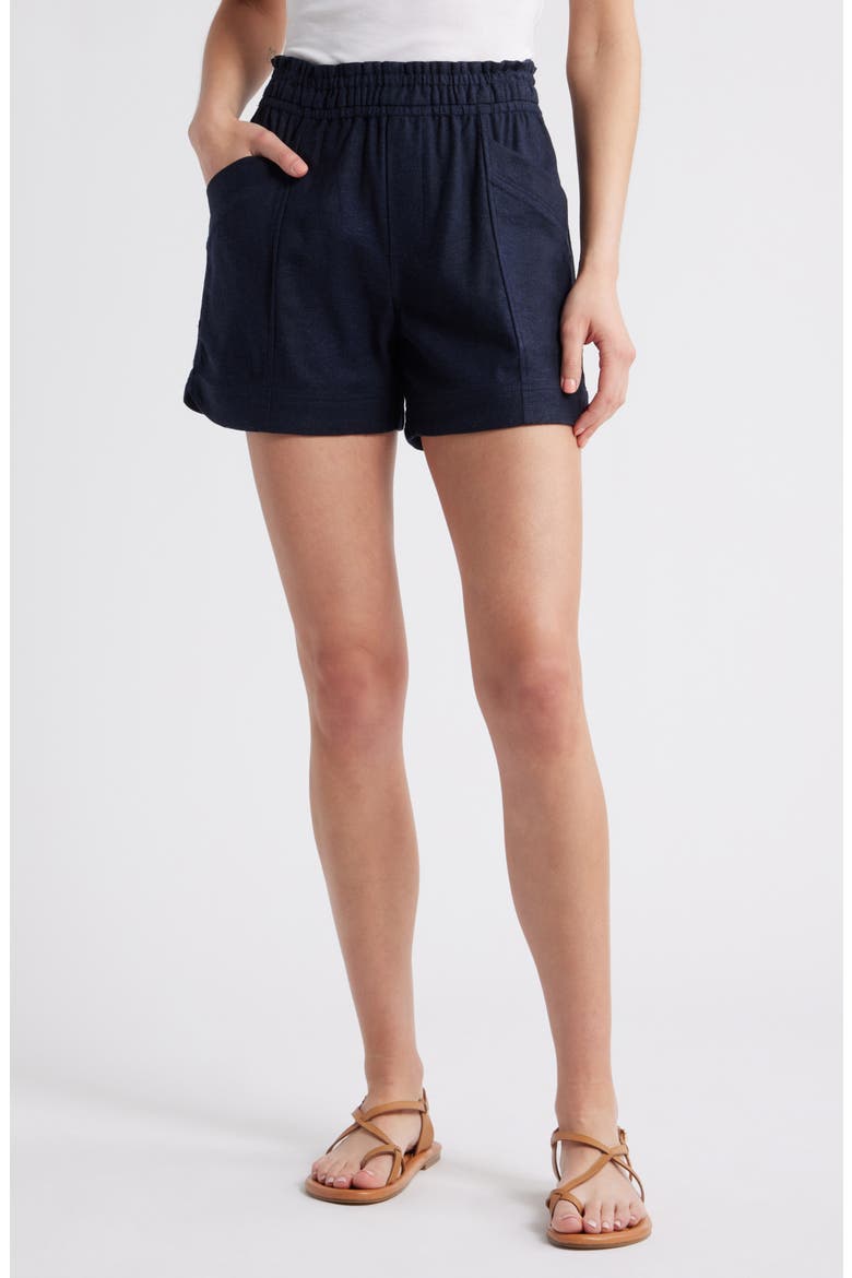 Skyrise Patch Pocket Shorts, Main, color, NAVY
