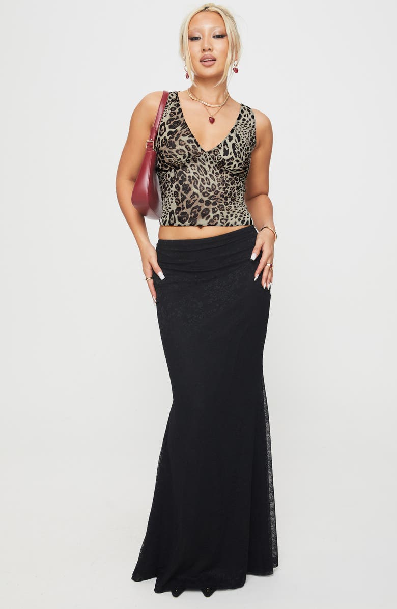 Princess Polly Honeymoon Stage Leopard Print Crop Tank, Alternate, color,