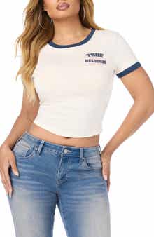 Sporty Graphic Ringer T-Shirt
