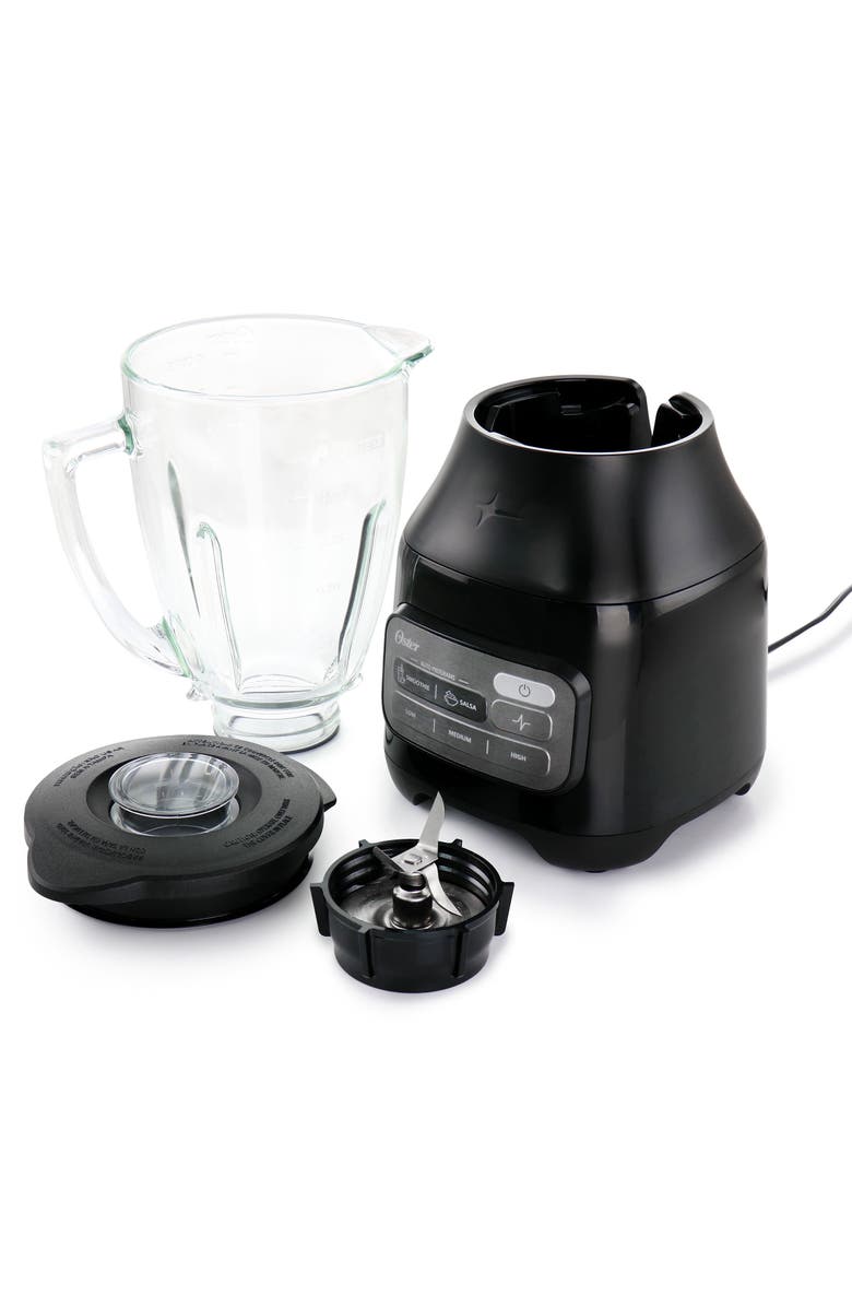 OSTER 800 Watt 6 Cup One Touch Blender with Auto Program, Alternate, color, Black
