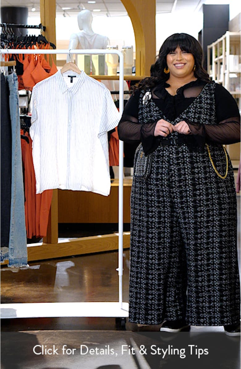 Stripe Organic Linen Button-Up Shirt, sales video thumbnail