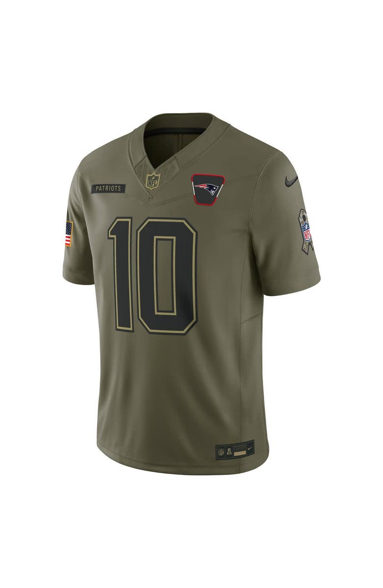 Nike Men's Nike Drake Maye Olive New England Patriots 2025 Salute to Service Limited Jersey, Alternate, color, 
