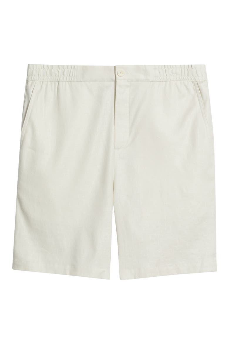 Aerolinen Linen Blend Shorts, Alternate, color, IVORY