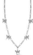 SPHERA MILANO Cubic Zirconia Butterfly Necklace