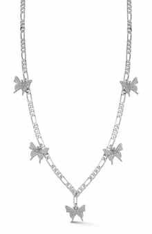 SPHERA MILANO Cubic Zirconia Butterfly Necklace