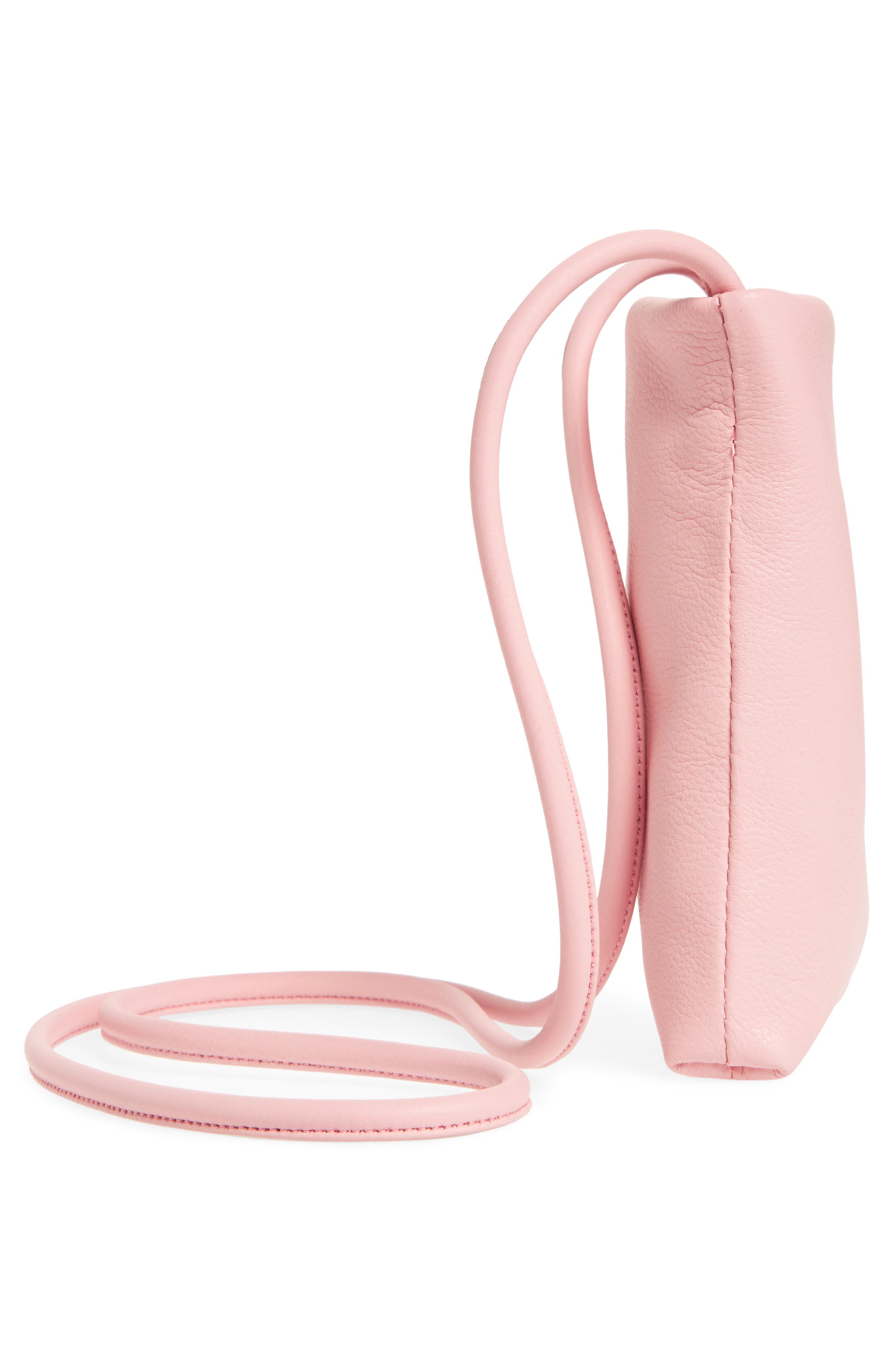 Baggu Leather Phone Crossbody Bag, Alternate, color, 