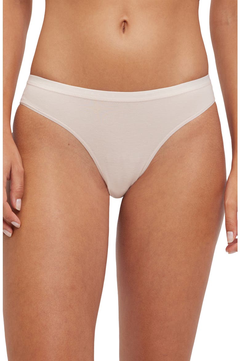 Daily Climate Cotton Blend Bikini Briefs, Main, color, OATMEAL