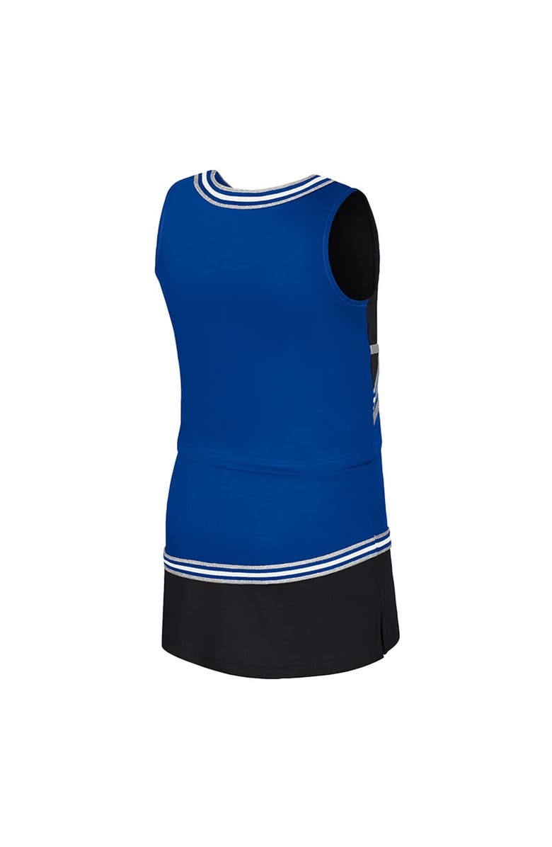 COLOSSEUM Girls Youth Colosseum Royal Duke Blue Devils Lollipop Park Cheer Two-Piece Set, Alternate, color, Royal