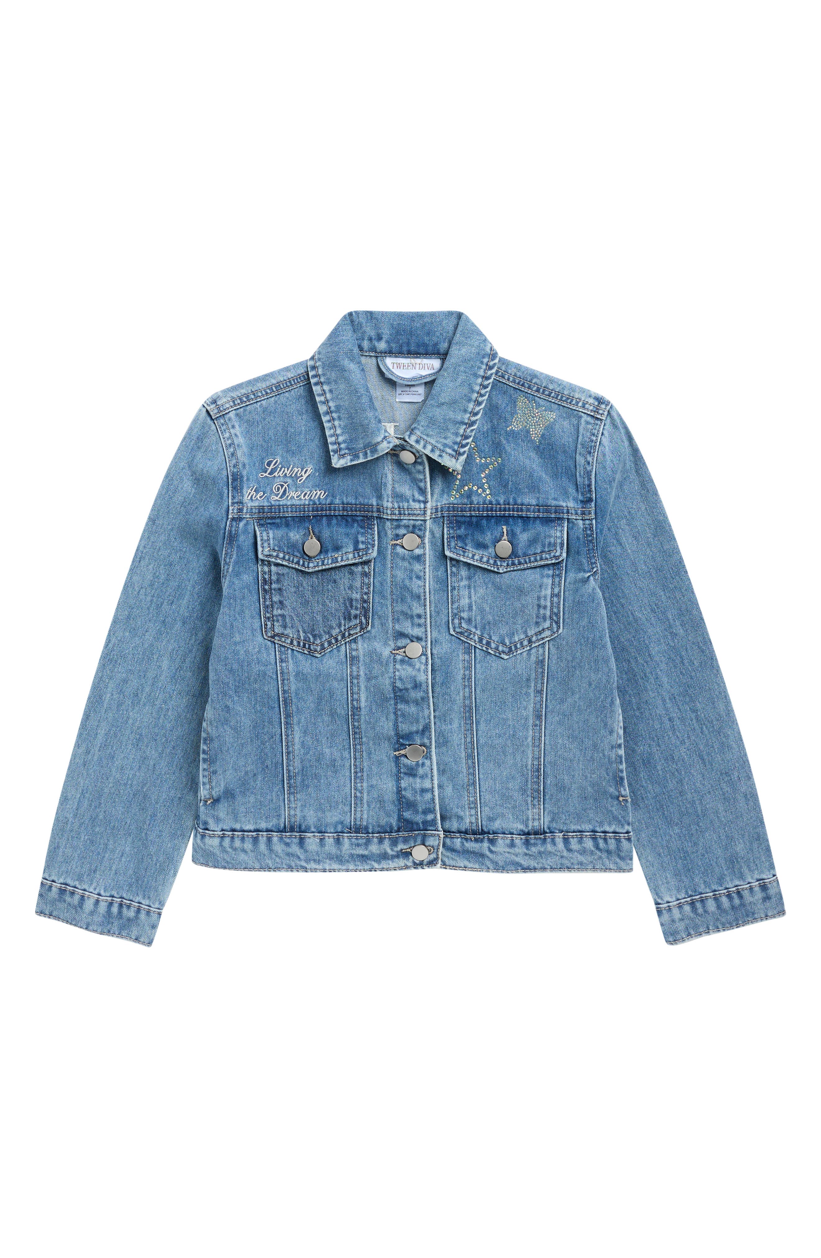 Rare Editions Kids' Embellished Denim Jacket