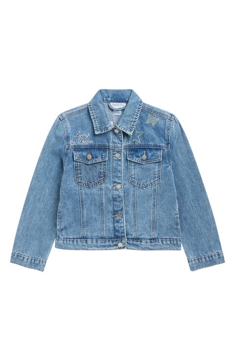 Kids' Embellished Denim Jacket (Big Kid)