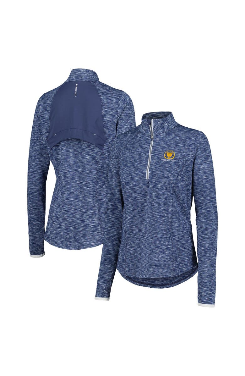 Zero Restriction Women's Zero Restriction Navy Presidents Cup Shae Quarter-Zip Top, Main, color, 
