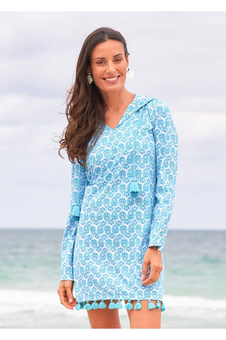 Hooded Cover Up, Alternate, color, Rosemary Beach