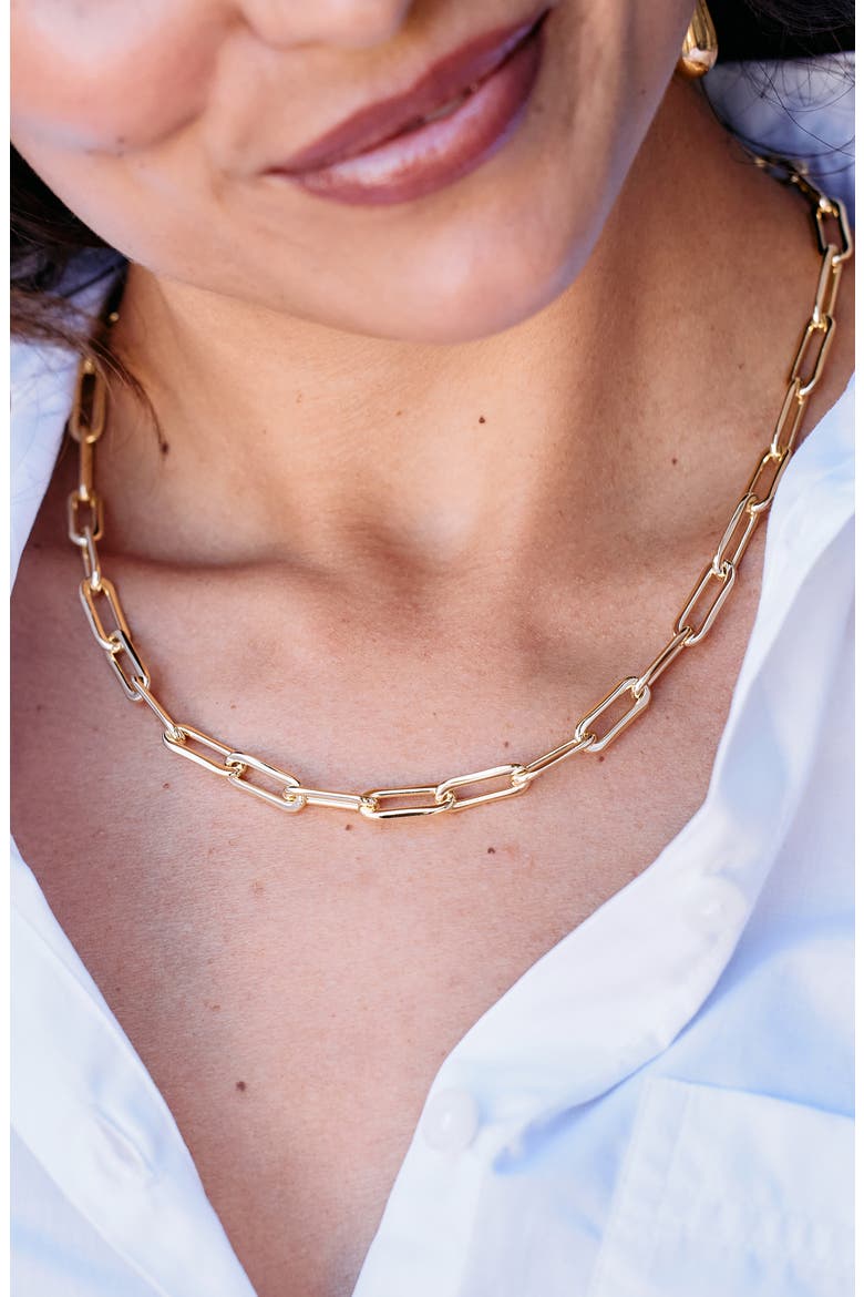 Colette XL Necklace, Alternate, color, GOLD