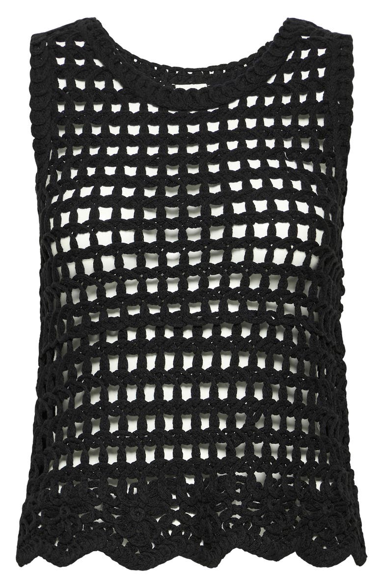 ICHI Knit Top, Alternate, color, Black
