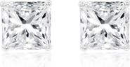 SUZY LEVIAN Asscher Cut Cubic Zirconia Stud Earrings