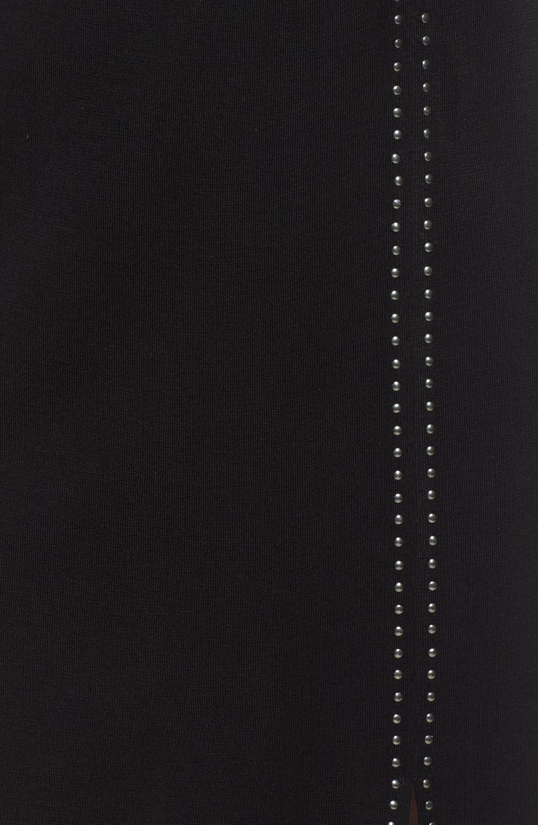 Ming Wang Studded Knit Skirt, Alternate, color, 