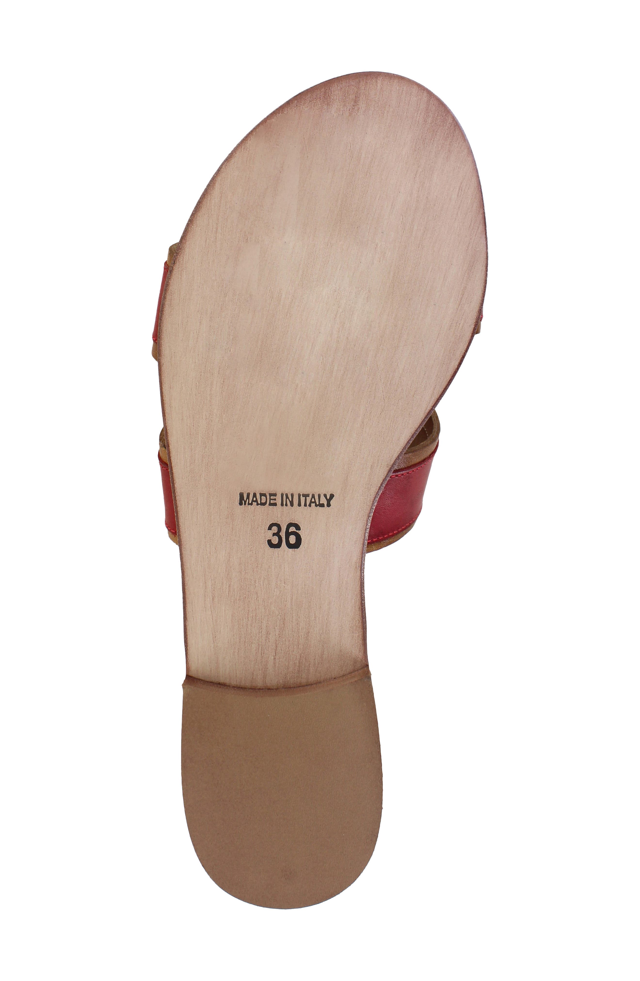 Alitza Leather Sandal, Alternate, color, RED