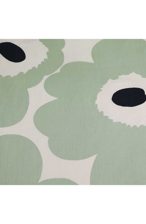 Marimekko Unikko Cotton Duvet Cover Set In Open Light-pastel Green