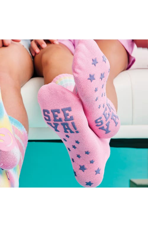 Iscream Kids' Vacay Vibes Party Socks In Pink