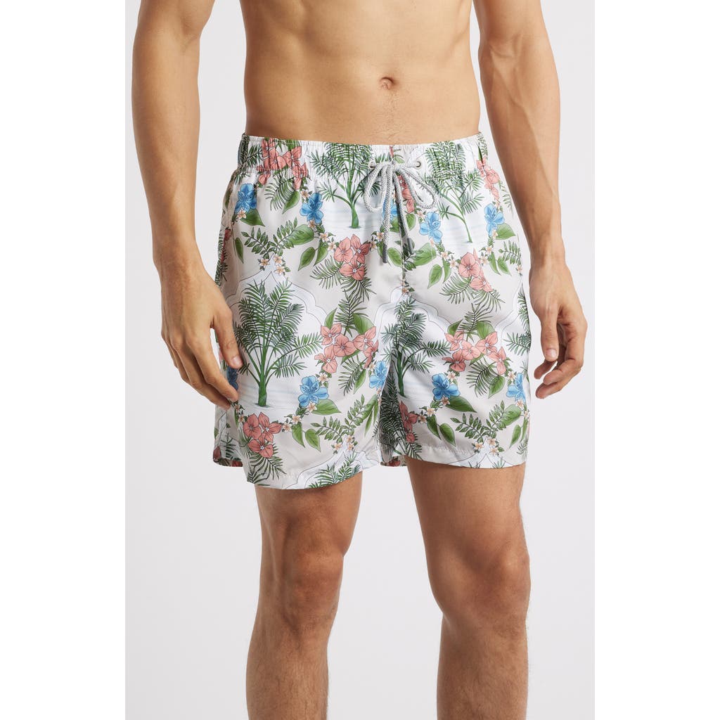 Shop Vintage Summer Ponji Swim Trunks In Green
