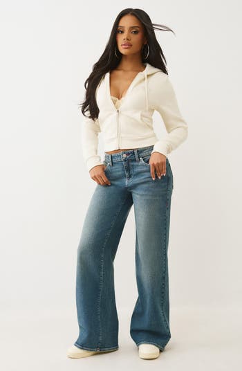 Tiger Shrunken Front Zip Crop Hoodie