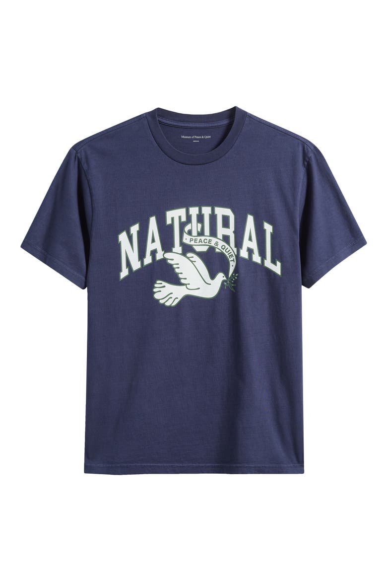 Natural Dove Graphic T-Shirt, Main, color, NAVY