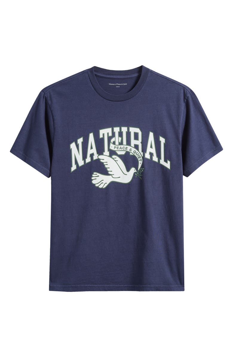 Museum of Peace & Quiet Natural Dove Graphic T-Shirt, Main, color, Navy