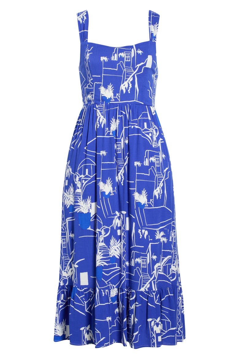 Mims Town Sunnyvale Maxi Dress, Alternate, color, WHITE-BLUE-MULTI