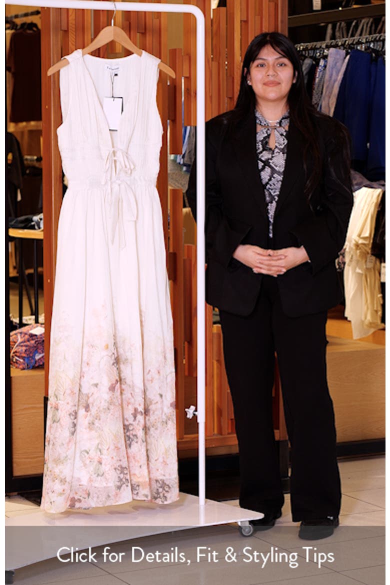 Pleated Tie Front Maxi Dress video