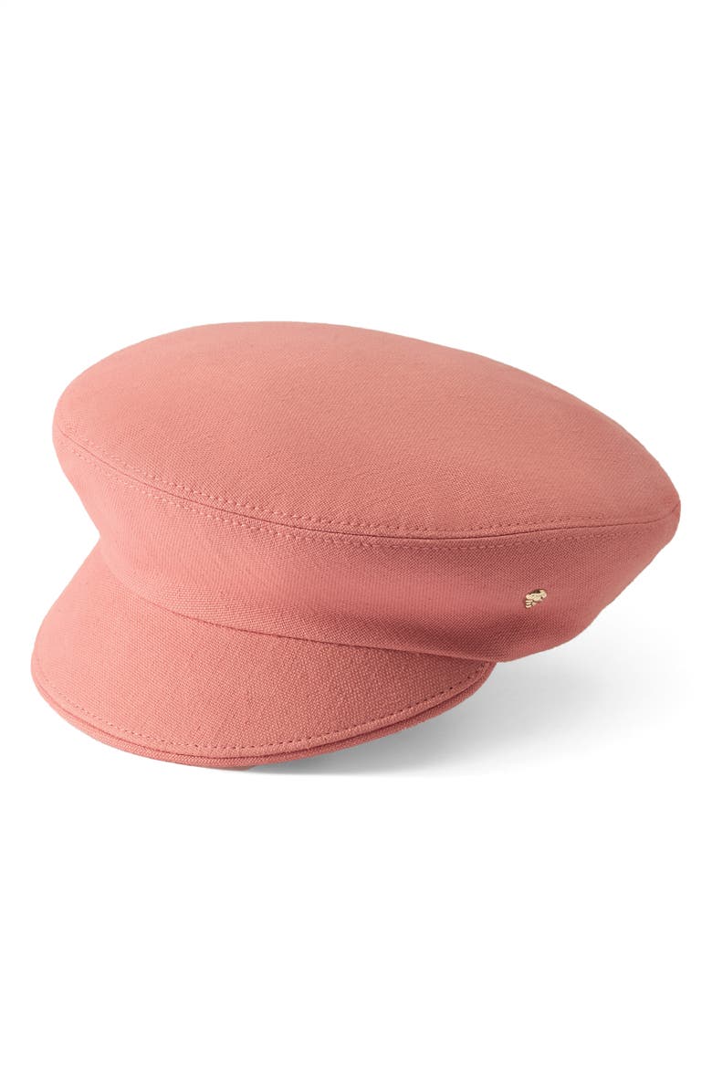 Helen Kaminski Cotton Baker Boy Beret Cap, Main, color, Pomelo