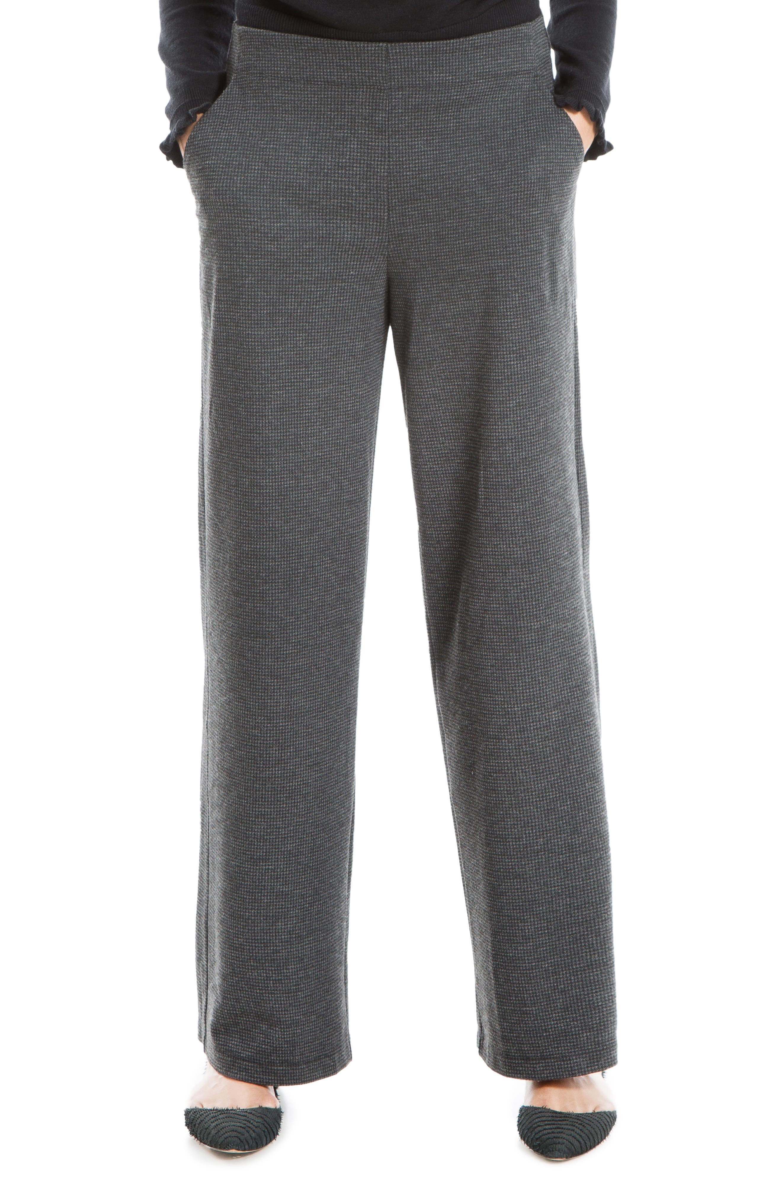 Double Knit Wide Leg Pants