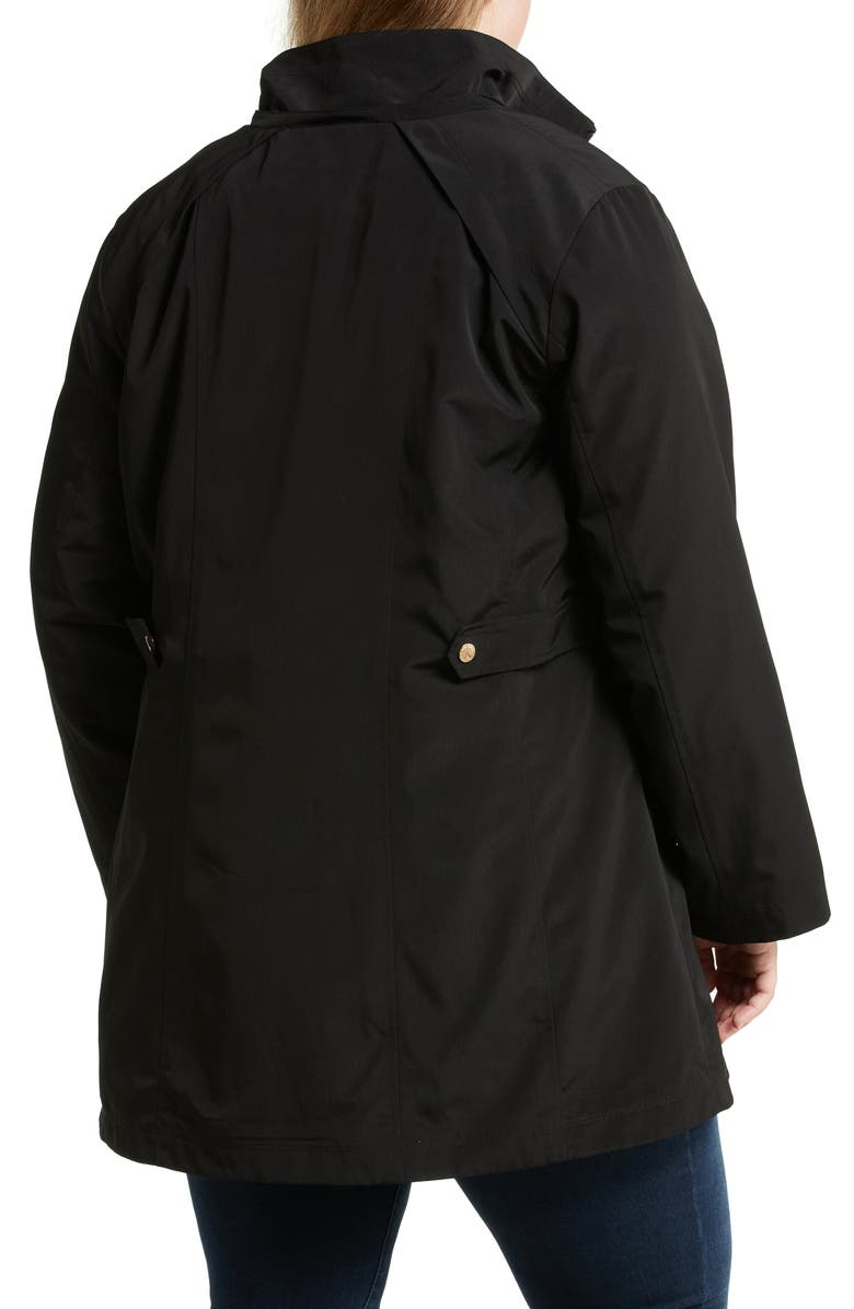 Gallery Water Resistant Rain Jacket, Alternate, color, Black