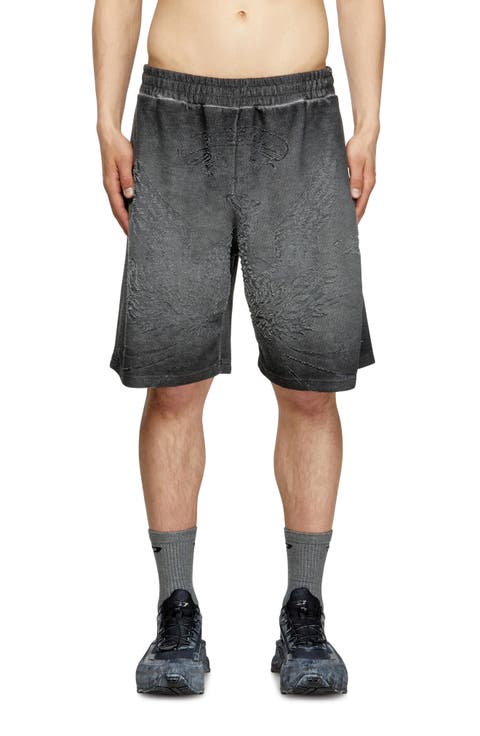 P-Crowde Laser Etched Sweat Shorts
