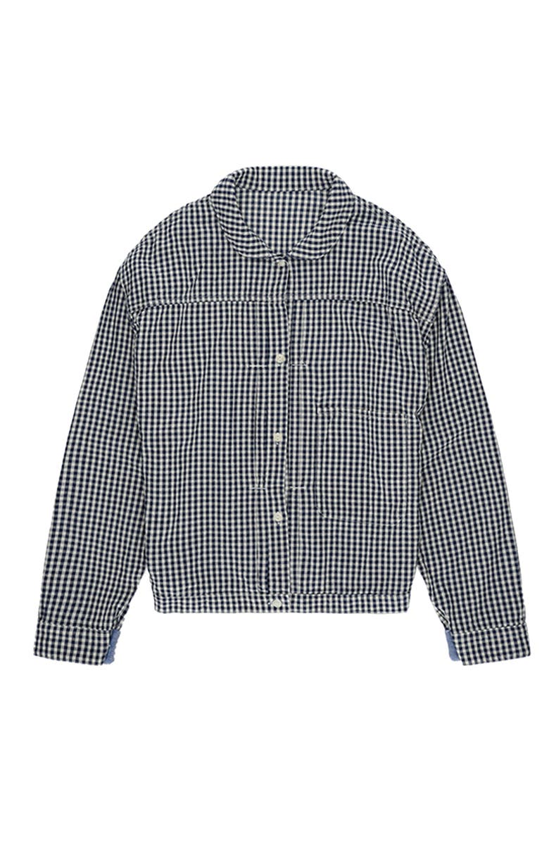 Fortela Peter Vichy Cotton Jacket, Main, color, Blue