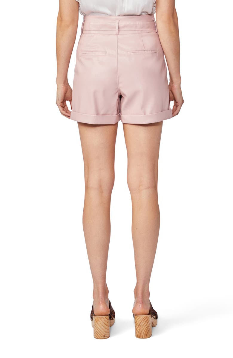 PAIGE Blanka Belted Shorts, Alternate, color, Blush