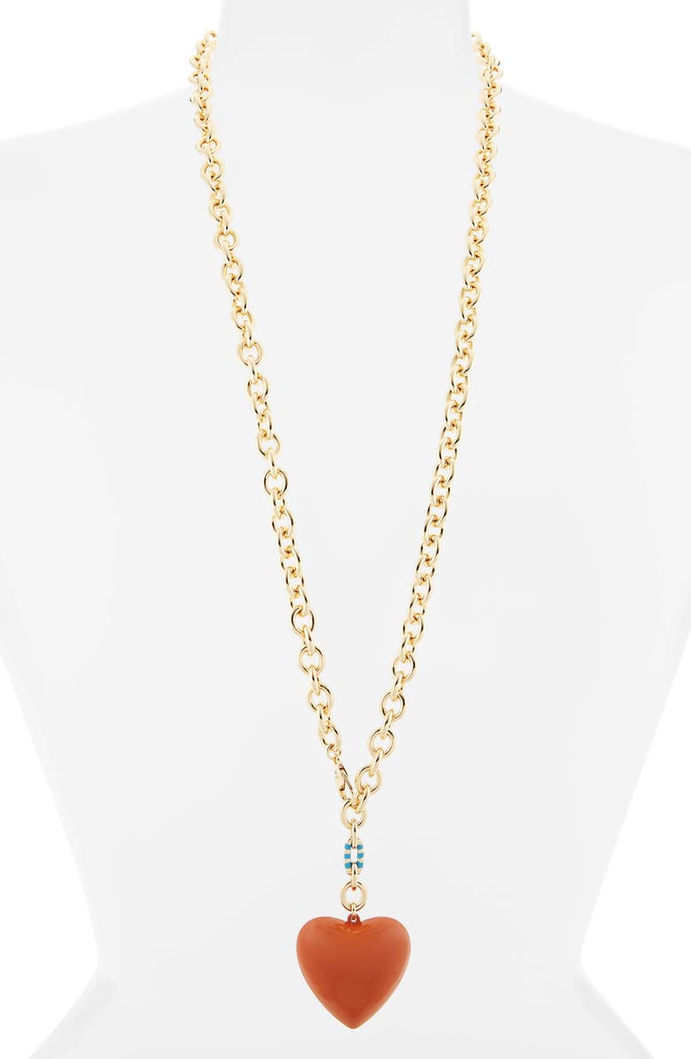 ROXANNE ASSOULIN The Puffy Heart Necklace, Alternate, color, Sienna