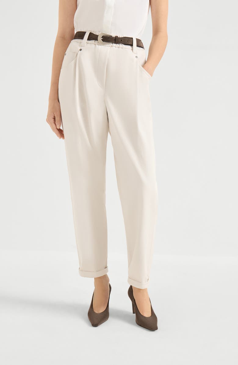 Brunello Cucinelli Baggy trousers, Alternate, color, White