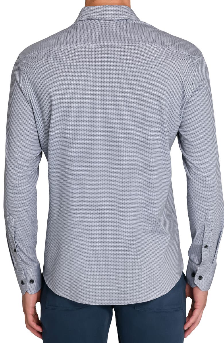 Brooklyn Brigade Geo Print Knit Long Sleeve Basic, Alternate, color, White/Black