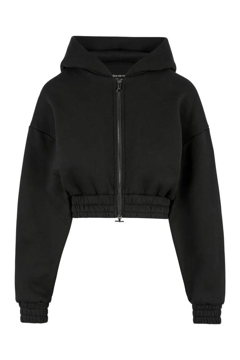 Josiane Relaxed Zip Through Hoodie, Alternate, color, Black